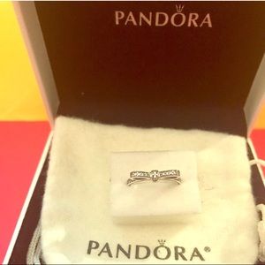 Silver Pandora Bow Ring (size 48)